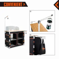میز آشپزی کمپینگ کینگ کمپ مدل Bamboo Multifunctional KC3914