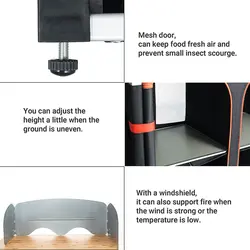 میز آشپزی کمپینگ کینگ کمپ مدل Bamboo Multifunctional KC3914