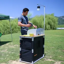 میز آشپزی کمپینگ کینگ کمپ مدل Bamboo Multifunctional KC3914