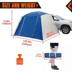 سایه بان آفرودی بغل خودرو کینگ کمپ مدل CATANIA KT4087