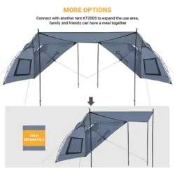 سایه بان آفرودی بغل خودرو کینگ کمپ مدل Awning Shelter SUV KT2004