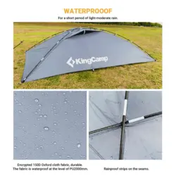 سایه بان آفرودی بغل خودرو کینگ کمپ مدل Awning Shelter SUV KT2004