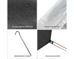 سایه بان کمپینگ کینگ کمپ مدل UPF50+ Lightweight