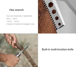 بیل کمپینگ نیچرهایک مدل Multifunctional Outdoor Shovel