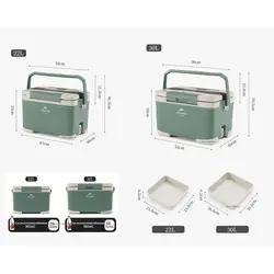 یخدان مسافرتی 30 لیتری نیچرهایک مدل LINGYU PP Cooler Box