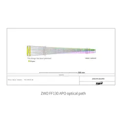 تلسکوپ شکستی 130 میلی‌متری ZWO مدل FF130 Apo