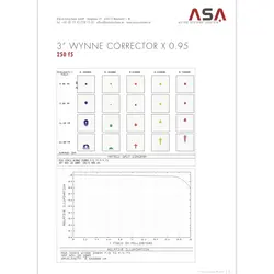 لنز تصحیح کننده و کاهنده 3 اینچی تلسکوپ نیوتونی ASA مدل 3“ Wynne 0.95x