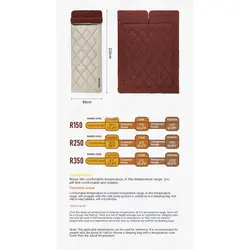 کیسه خواب کمپینگ الیاف نیچرهایک مدل Autumn Maple R150