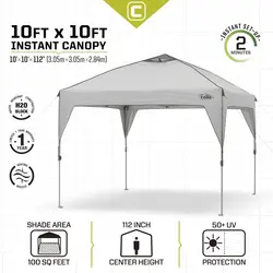 سایه بان کمپینگ اتوماتیک Core مدل Instant Canopy 10ft x 10ft