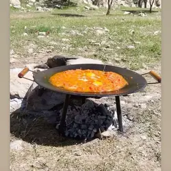 ساج کمپینگ پایه دار ساج وک مدل تخت