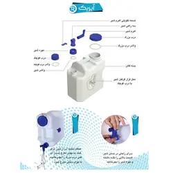 گالن آب 20 لیتری آیریک مدل شیردار دو حالته