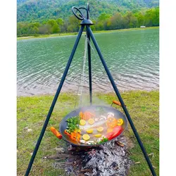 پک اقتصادی ساج وک شامل ساج و سه پایه همراه با کیف برزنتی