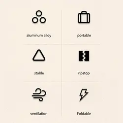 صندلی تاشو کمپینگ کانتوس مدل Folding Moon Chair