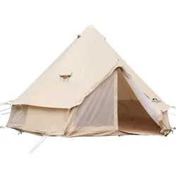 چادر گلمپینگ خیمه ای 6 نفره کانتوس مدل Cotton Pyramid