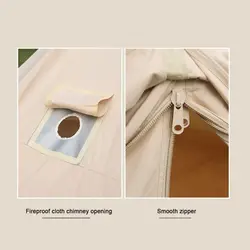 چادر گلمپینگ خیمه ای 6 نفره کانتوس مدل Cotton Pyramid