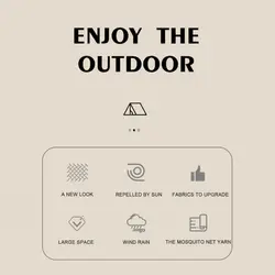 چادر گلمپینگ خیمه ای 6 نفره کانتوس مدل Cotton Pyramid