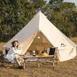 چادر گلمپینگ خیمه ای 6 نفره کانتوس مدل Cotton Pyramid