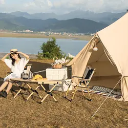 چادر گلمپینگ خیمه ای 6 نفره کانتوس مدل Cotton Pyramid