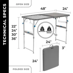 میز تاشو کمپینگ Core مدل 4Foot Tailgating