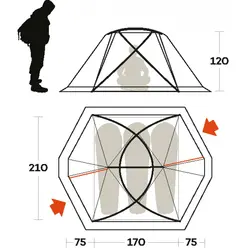 چادر کوهنوردی 2 نفره فرینو مدل SVALBARD 3