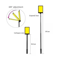 چراغ کمپینگ کانپکس مدل FR-24 COB/RF همراه با پایه تلسکوپی و پایه وکیوم