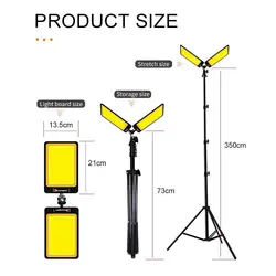 چراغ کمپینگ 2 پر دو رنگ کانپکس مدل FR-28 COB RF با سه پایه
