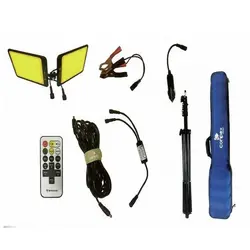 چراغ کمپینگ 2 پر دو رنگ کانپکس مدل FR-28 COB RF با سه پایه