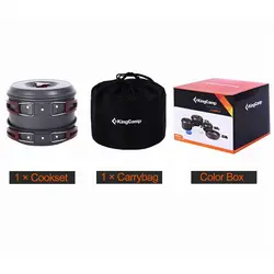 ست ظروف کمپینگ 17 تکه کینگ کمپ مدل Climber III KP3912