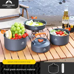 ست ظروف کمپینگ چهار نفره کانتوس مدل KT-TG001