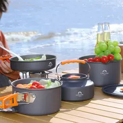 ست ظروف کمپینگ چهار نفره کانتوس مدل KT-TG001