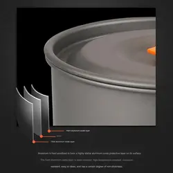 ست ظروف کمپینگ چهار نفره کانتوس مدل KT-TG001