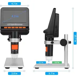میکروسکوپ دیجیتال با صفحه نمایش 4.3 اینچ مدل DM042