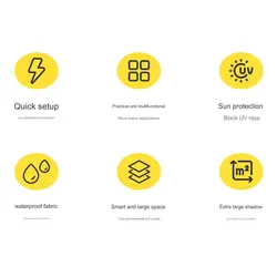 چادر و سایه بان اتوماتیک 4 نفره کانتوس مدل Tunnel