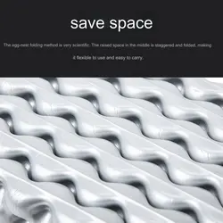 زیرانداز آکاردئونی تک نفره موبی گاردن مدل NT Egg Crate