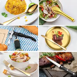 ست قاشق و چنگال و بشقاب چهار نفره کمپینگ مدل 20 تکه