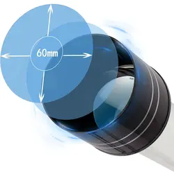 تلسکوپ شکستی 60 میلی‌متری نایت اسکای مدل Stellarview 60AZ