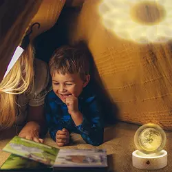 گوی کریستال چراغدار مدل ماه