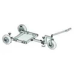 چرخ‌ دستی تلسکوپ اسکای‌ واچر مناسب مدل ۱۴ و ۱۶ اینچی دابسونی