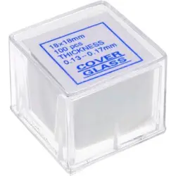 لام خام میکروسکوپ بسته 100 تایی مدل 18×18 میلی متر