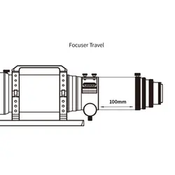 تلسکوپ شکستی 80 میلی‌متری ZWO مدل FF80 Apo