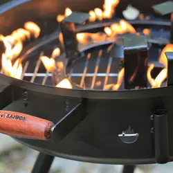 تنور کمپینگ پایه دار همراه درپوش ساج وک