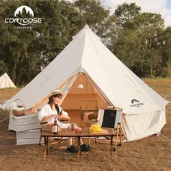 چادر گلمپینگ خیمه ای 6 نفره کانتوس مدل Cotton Pyramid