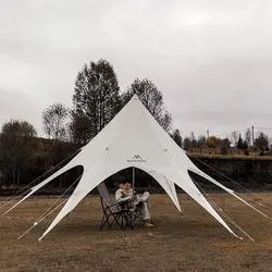 سایه‌بان ستاره ای کمپینگ Mountainhiker مدل Swallowtail Canopy