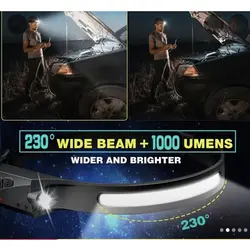 هدلامپ کوهنوردی سنسور دار و ضد آب مدل W689-3