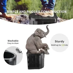 توالت سفری تاشو مدل Folding Toilet