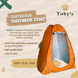 چادر صحرایی حمام و دستشویی توبیز مدل 1.5M 2WD