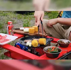 میز باربیکیو کمپینگ کینگ کمپ مدل BBQ KC1911