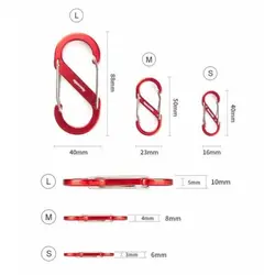کارابین کوهنوردی نیچرهایک مدل S-Type Aluminium Alloy Dual Hook