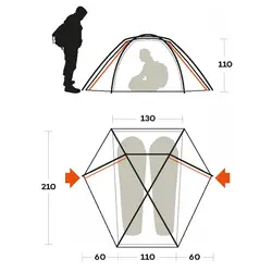 چادر کوهنوردی دو نفره فرینو مدل Trivor 2