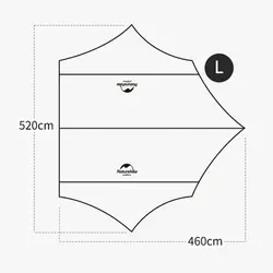 سایه بان کمپینگ نیچرهایک مدل Sunrise Hexagonal Large Tarp